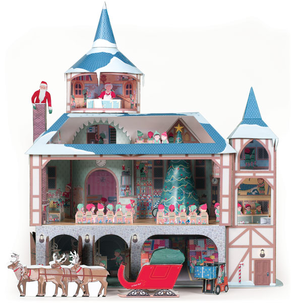 Santa's Workshop paper model