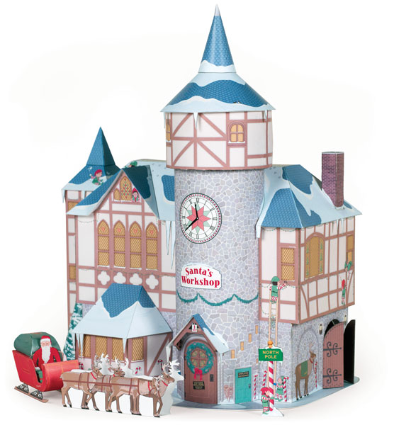 Santa's Workshop paper model