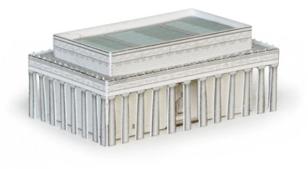 Lincoln Memorial model