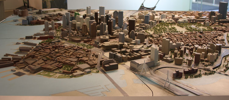 Mini Cities Building Boston Scale Model