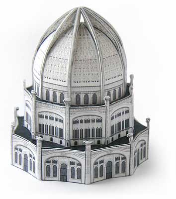 Bahai Temple model