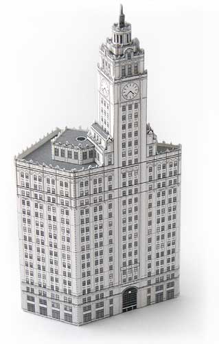 Wrigley Bldg model