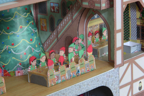 Santa's Workshop paper model