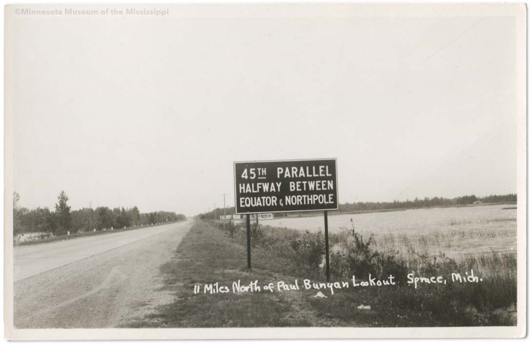 45th Parallel Marker Alpena