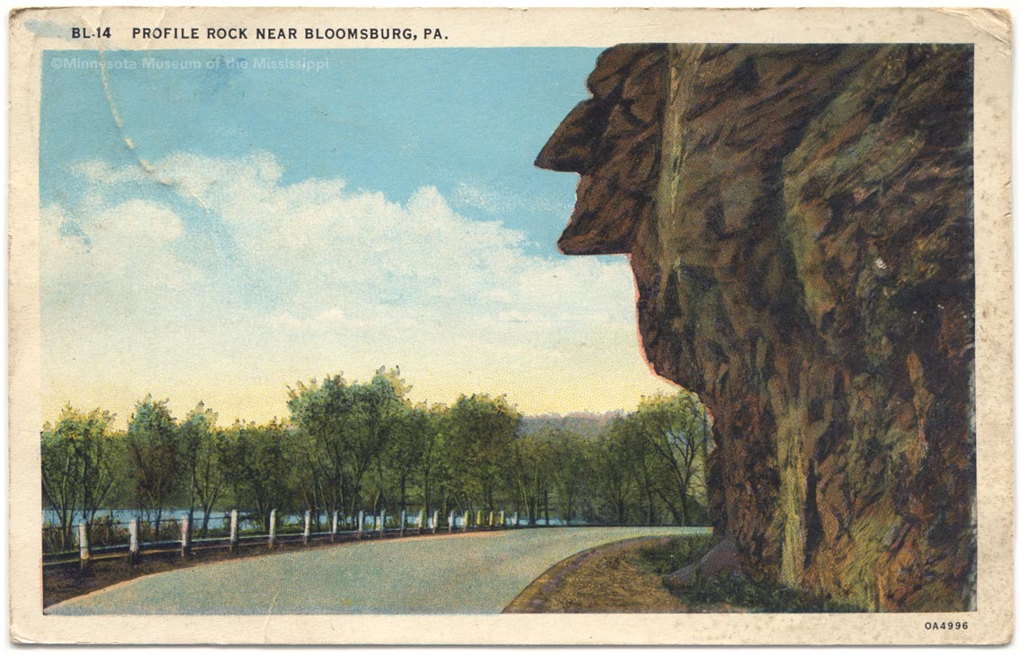 Profile Rock near Bloomsburg