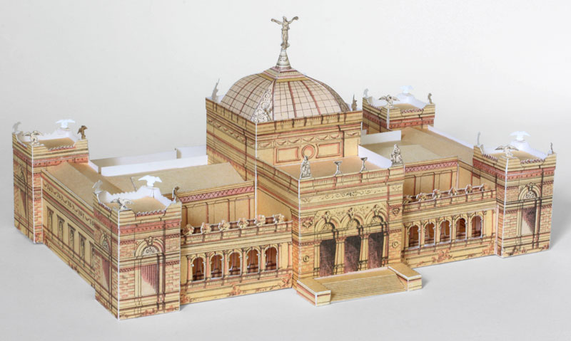 Memorial Hall paper model