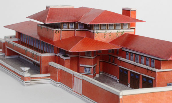 Robie House Paper Model