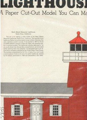 Paper Model Kit Lighthouse Au Sable 1/150 Orel 255 Architecture USA 1874 